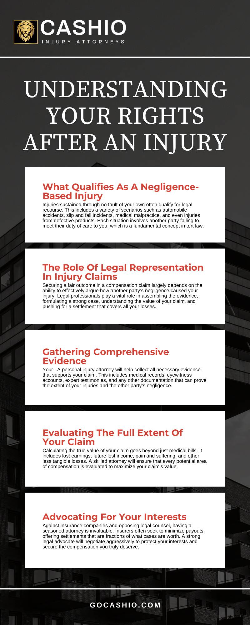 Understanding your rights after an injury Infographic